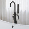 Ivy Freestanding Bathtub Faucet in Matte Black SM-FF11MB