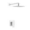 Concorde Single-Handle 1 Spray 8" Wall Mounted Fixed Shower Head in Chrome (Valve Included)  SM-SH01C 