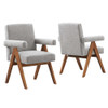 Modway Lyra Boucle Fabric Dining Room Chair - Set Of 2 - EEI-6506