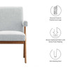 Modway Lyra Fabric Dining Room Chair - Set Of 2 - EEI-6507