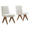 Modway Lyra Boucle Fabric Dining Room Side Chair - Set Of 2 - EEI-6508