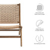 Modway Saoirse Woven Rope Wood Accent Lounge Chair - EEI-6543
