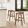 Modway Saoirse Faux Leather Wood Counter Stool - Set Of 2 - EEI-6547