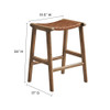 Modway Saoirse Faux Leather Wood Counter Stool - Set Of 2 - EEI-6547