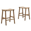 Modway Saoirse Woven Rope Wood Counter Stool - Set Of 2 - EEI-6548