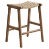 Modway Saoirse Woven Rope Wood Counter Stool - Set Of 2 - EEI-6548