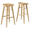 Modway Saville Backless Wood Bar Stools - Set Of 2 - EEI-6740