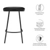 Modway Concord Backless Wood Counter Stools - Set Of 2 - EEI-6741