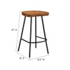 Modway Concord Backless Wood Counter Stools - Set Of 2 - EEI-6741