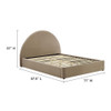 Modway Resort Performance Velvet Arched Round Queen Platform Bed - MOD-7133