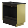 Modway Quantum 36" Bathroom Vanity - EEI-6430-BLK-GLD