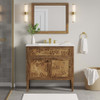 Modway Elysian 36" Wood Bathroom Vanity - EEI-6448-WHI-BRN