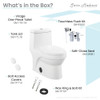 Virage One Piece Elongated Toilet with Touchless Retrofit Dual Flush 1.1/1.6 gpf SM-1TK118