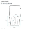 Ivy One-Piece Elongated Toilet Left Side Flush, 10" Rough-In 1.28 gpf SM-1T124