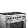 Forno Giovanni 30-inch Gas Range Stainless Steel, 5 Burners 67,000 BTU, 4.32 cu.ft. Convection Oven - FFSGS6274-30  7