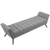 Modway Response Upholstered Fabric Bench EEI-1790-GRY Expectation Gray