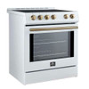 Forno Leonardo Espresso 30-Inch Slide-In White Induction Range - FFSIN0982-30WHT  15