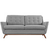 Modway Beguile Upholstered Fabric Loveseat EEI-1799-GRY Expectation Gray