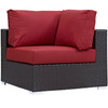 Modway Convene Outdoor Patio Corner EEI-1840-EXP-RED Espresso Red