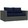 Modway Sojourn Outdoor Patio Sunbrella® Loveseat EEI-1851-CHC-NAV Canvas Navy