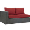 Modway Sojourn Outdoor Patio Sunbrella® Left Arm Loveseat EEI-1858-CHC-RED Canvas Red