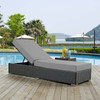 Modway Sojourn Outdoor Patio Sunbrella® Chaise Lounge EEI-1862-CHC-GRY Canvas Gray