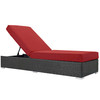 Modway Sojourn Outdoor Patio Sunbrella® Chaise Lounge EEI-1862-CHC-RED Canvas Red