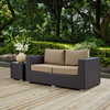 Modway Convene Outdoor Patio Loveseat EEI-1907-EXP-MOC Espresso Mocha