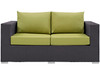 Modway Convene Outdoor Patio Loveseat EEI-1907-EXP-PER Espresso Peridot