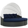 Modway Sojourn Outdoor Patio Sunbrella® Daybed EEI-1986-CHC-NAV-SET Canvas Navy