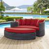 Modway Summon Outdoor Patio Sunbrella® Daybed EEI-1993-GRY-RED Canvas Red