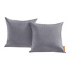 Modway Convene Two Piece Outdoor Patio Pillow Set EEI-2001-GRY Gray