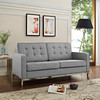 Modway Loft Upholstered Fabric Loveseat EEI-2051-LGR Light gray