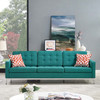 Modway Loft Upholstered Fabric Sofa EEI-2052-TEA Teal