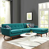 Modway Engage Right-Facing Sectional Sofa EEI-2119-TEA-SET Teal