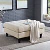 Modway Empress Upholstered Fabric Large Ottoman EEI-2139-BEI Beige