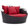 Modway Convene Canopy Outdoor Patio Daybed EEI-2175-EXP-RED Espresso Red