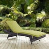 Modway Convene Outdoor Patio Chaise EEI-2179-EXP-PER Espresso Peridot