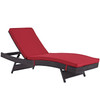 Modway Convene Outdoor Patio Chaise EEI-2179-EXP-RED Espresso Red