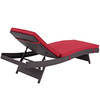 Modway Convene Outdoor Patio Chaise EEI-2179-EXP-RED Espresso Red