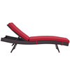 Modway Convene Outdoor Patio Chaise EEI-2179-EXP-RED Espresso Red