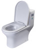 EAGO TB353 DUAL FLUSH ONE PIECE ECO-FRIENDLY HIGH EFFICIENCY LOW FLUSH CERAMIC TOILET