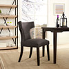 Modway Curve Fabric Dining Chair EEI-2221-BRN Brown