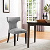 Modway Curve Fabric Dining Chair EEI-2221-LGR Light Gray