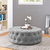 Modway Amour Upholstered Fabric Ottoman EEI-2225-LGR Light Gray