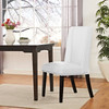 Modway Baron Vinyl Dining Chair EEI-2232-WHI White