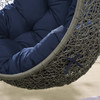 Modway Hide Outdoor Patio Swing Chair With Stand EEI-2273-GRY-NAV Gray Navy