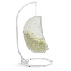 Modway Hide Outdoor Patio Swing Chair With Stand EEI-2273-WHI-PER White Peridot