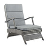 Modway Envisage Chaise Outdoor Patio Wicker Rattan Lounge Chair EEI-2301-LGR-GRY Light Gray Gray