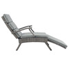 Modway Envisage Chaise Outdoor Patio Wicker Rattan Lounge Chair EEI-2301-LGR-GRY Light Gray Gray